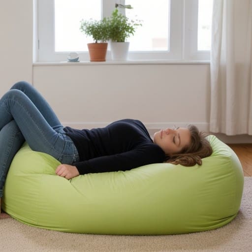 is sleeping on a bean bag bad for your back